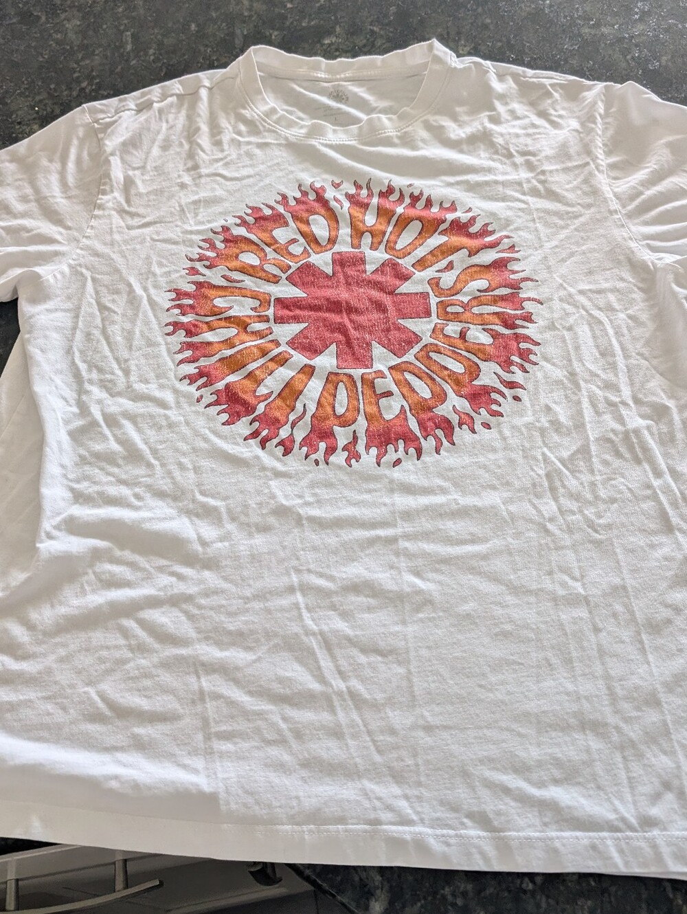 Red Hot Chili Peppers White Graphic Band Tee